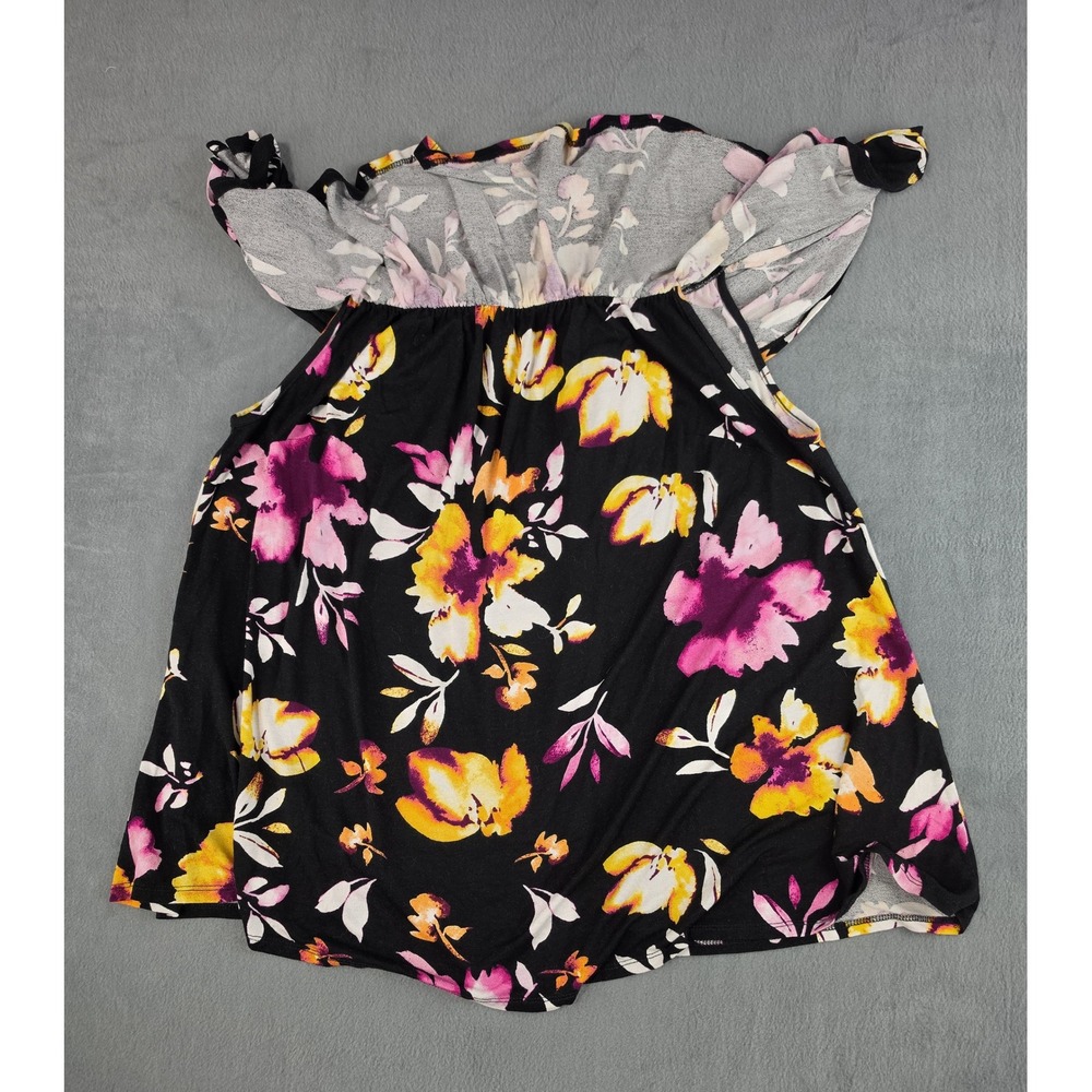 Lane Bryant Floral Off Shoulder Blouse Womens 18/20 - Picture 3 of 7